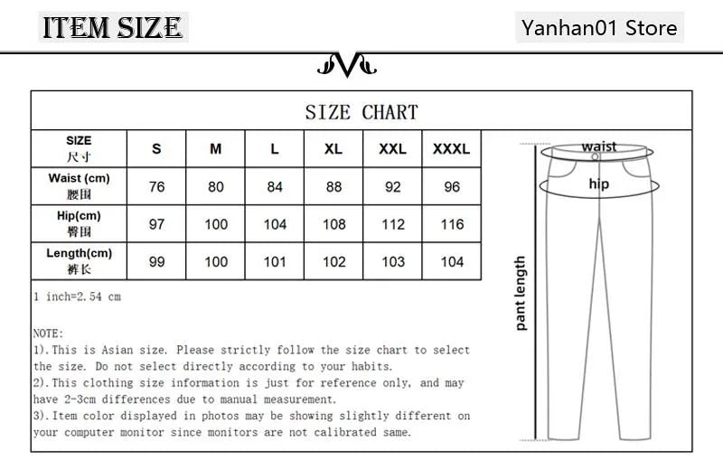 Jeans Elastic Skinny Solid Color Stretch Pencil Pants Slim Fit Denim Jeans Jogging