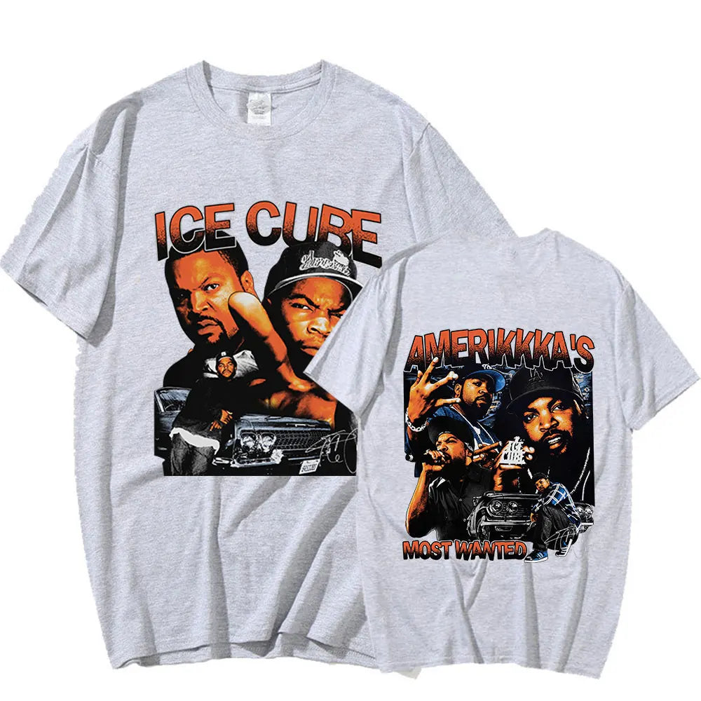 Ice Cube Amerikkka's Most Wanted T-shirt Mens Fashion