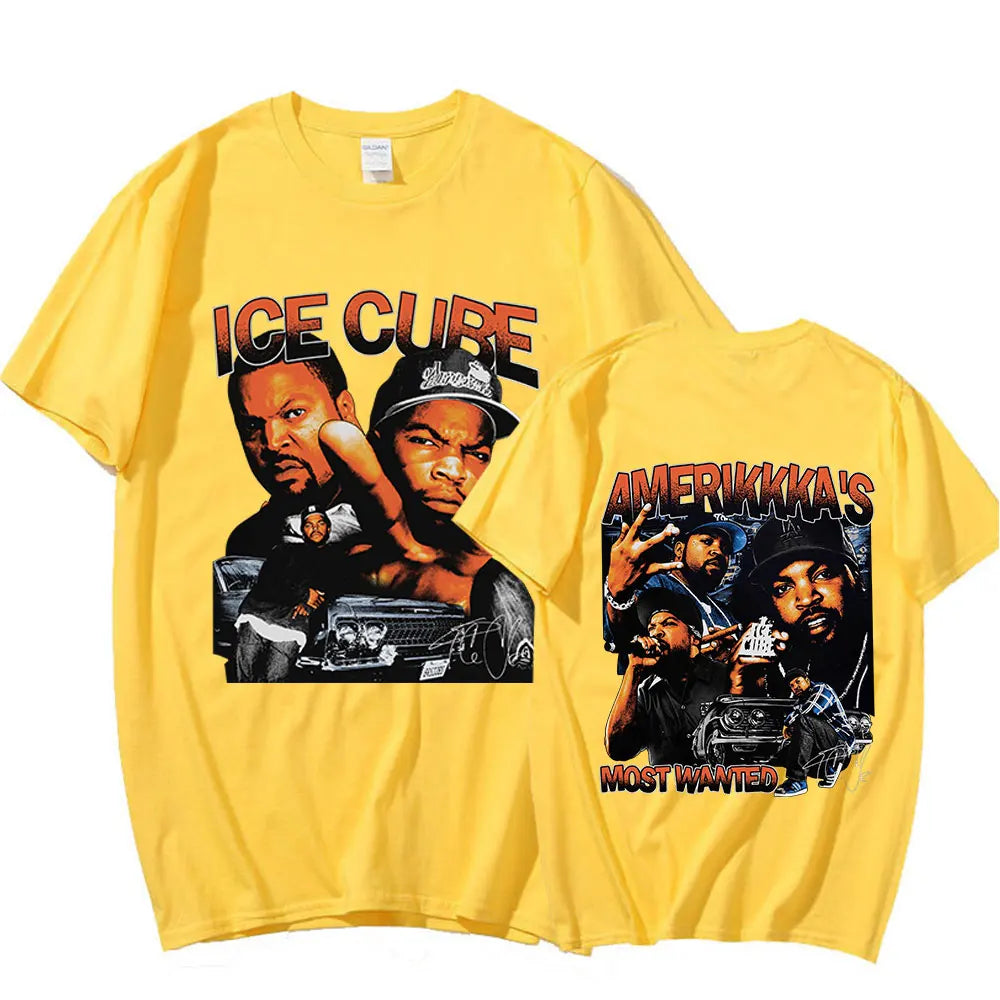 Ice Cube Amerikkka's Most Wanted T-shirt Mens Fashion