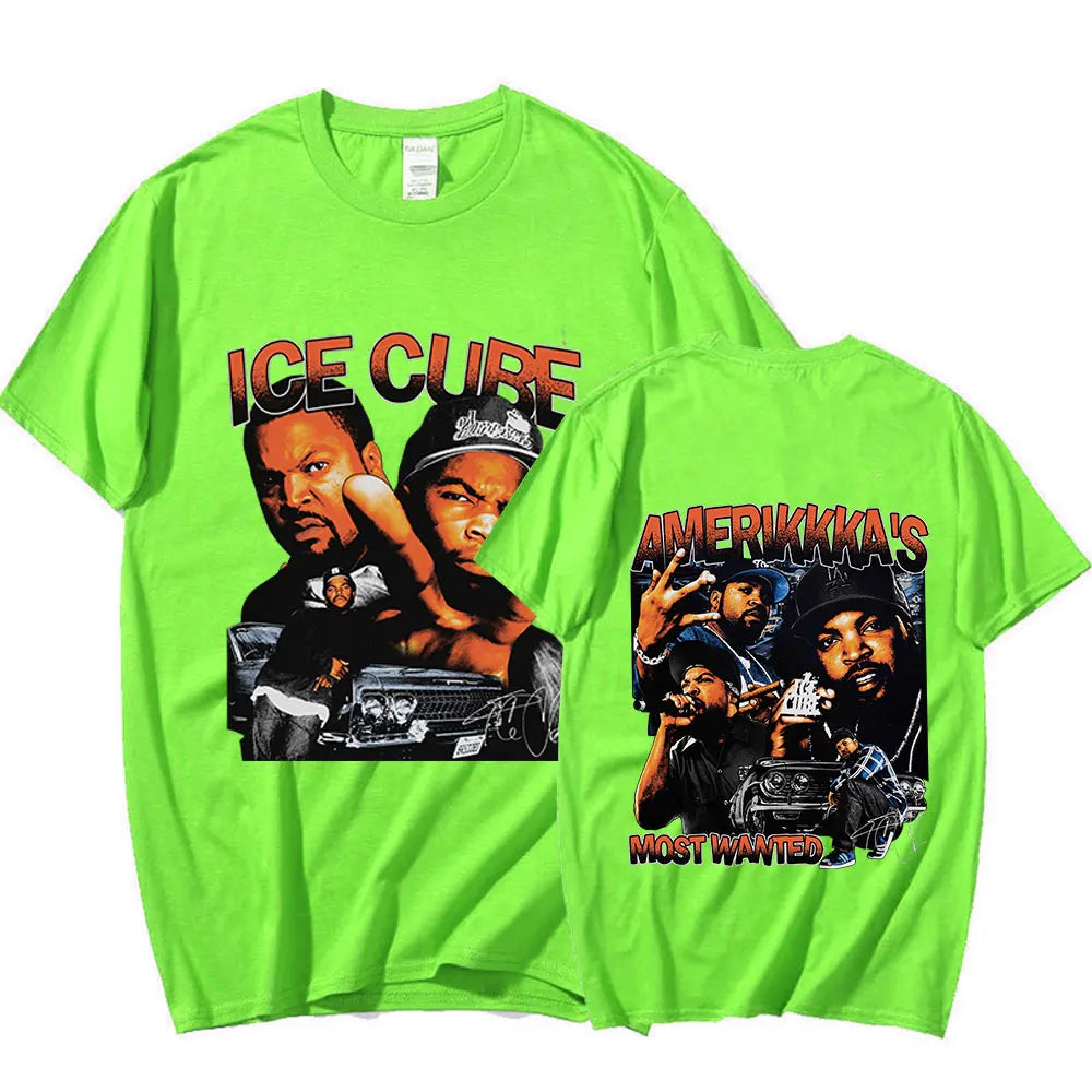 Ice Cube Amerikkka's Most Wanted T-shirt Mens Fashion