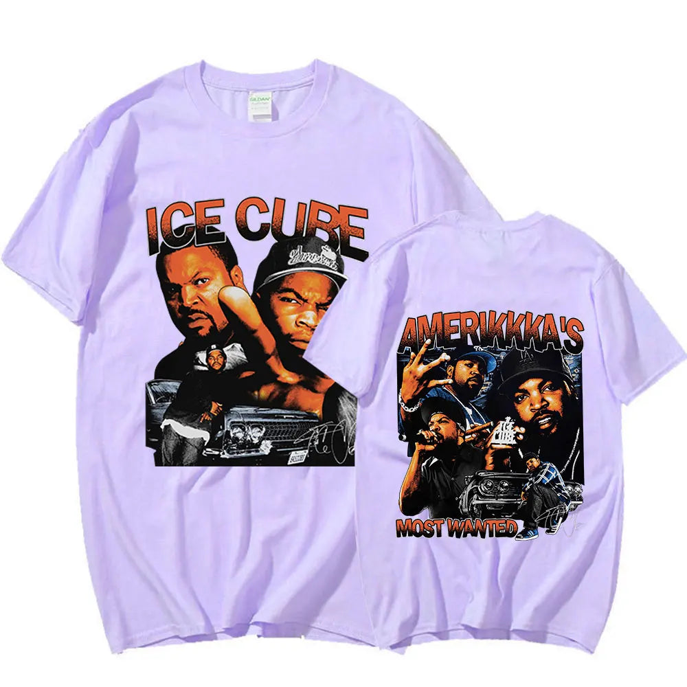 Ice Cube Amerikkka's Most Wanted T-shirt Mens Fashion