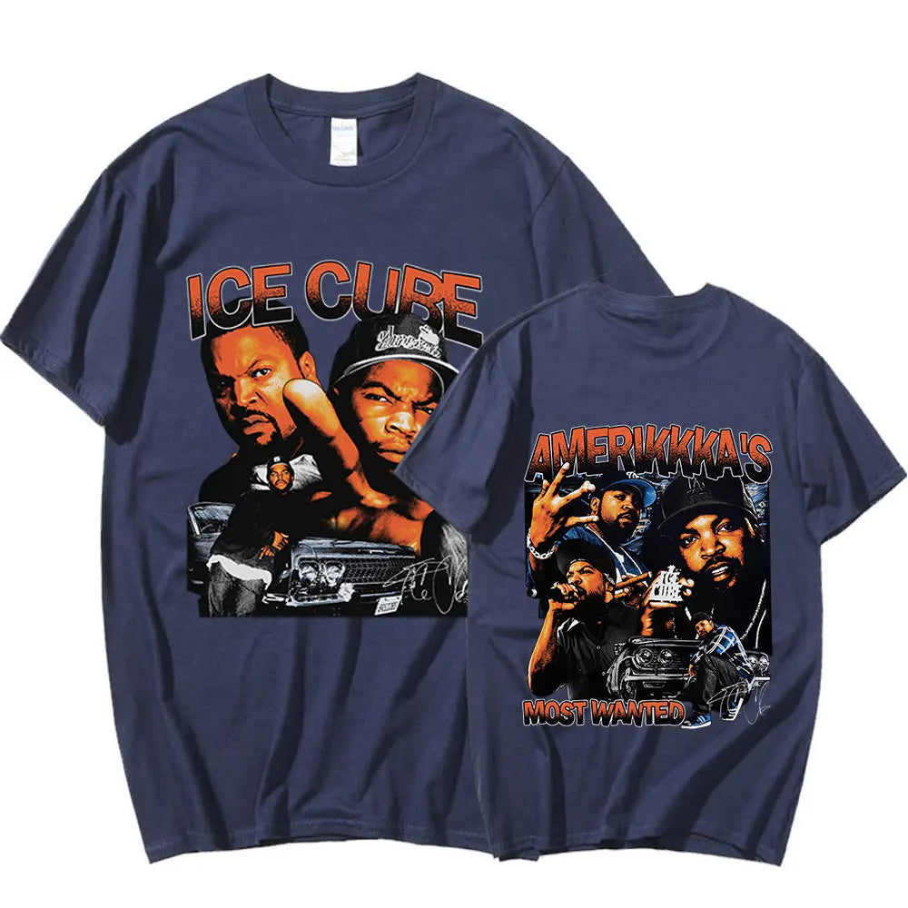 Ice Cube Amerikkka's Most Wanted T-shirt Mens Fashion